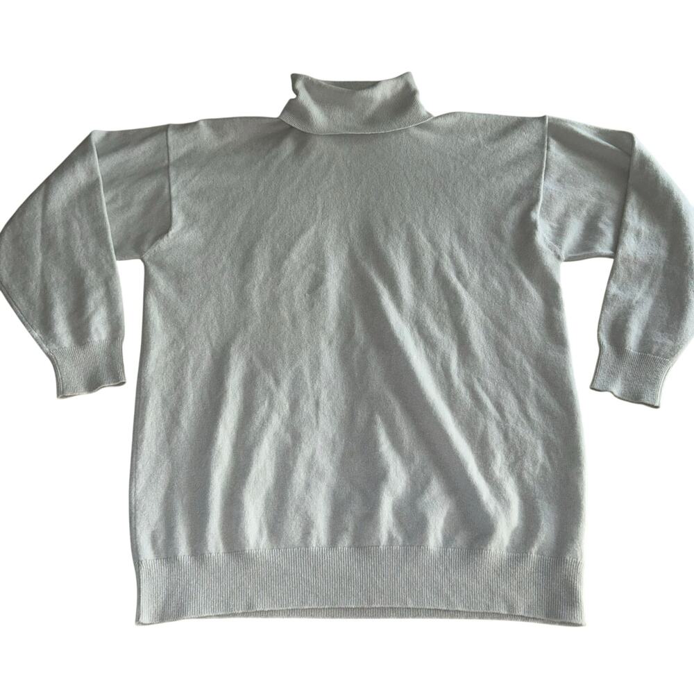 TSE Cashmere Womens Gray Knit Turtleneck Sweater Size Large Pure Cashmere